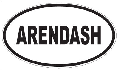 ARENDASH - Oval Sticker