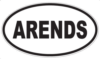 ARENDS - Oval Sticker