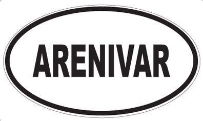 ARENIVAR - Oval Sticker
