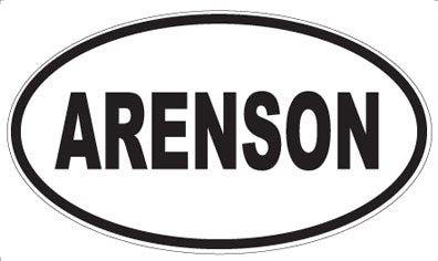 ARENSON - Oval Sticker