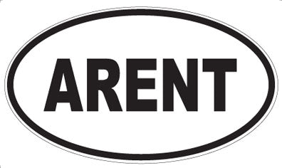 ARENT - Oval Sticker