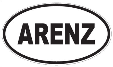 ARENZ - Oval Sticker