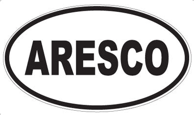 ARESCO - Oval Sticker