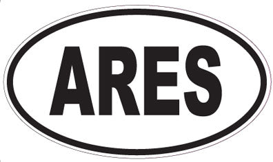 ARES - Oval Sticker