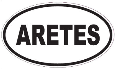 ARETES - Oval Sticker