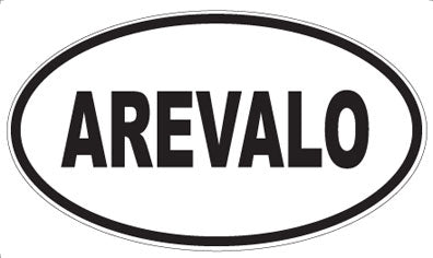 AREVALO - Oval Sticker