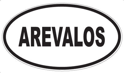 AREVALOS - Oval Magnet