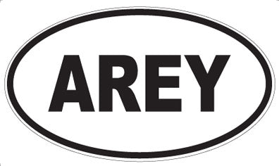 AREY - Oval Sticker