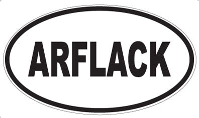 ARFLACK - Oval Sticker