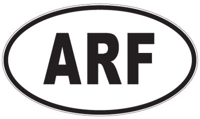 ARF - 3 Letter Initials Oval Magnet