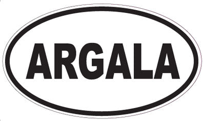 ARGALA - Oval Sticker