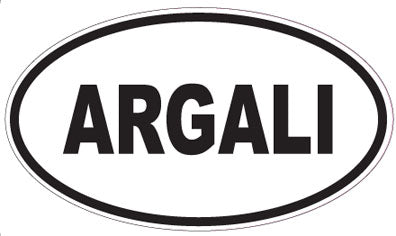 ARGALI - Oval Sticker