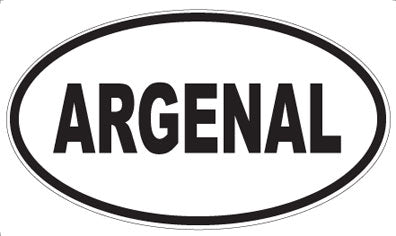 ARGENAL - Oval Sticker