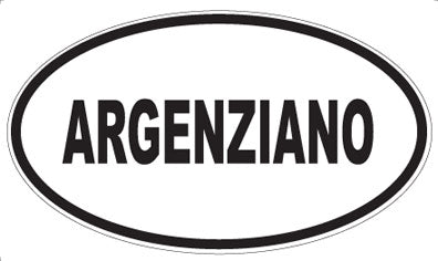 ARGENZIANO - Oval Sticker