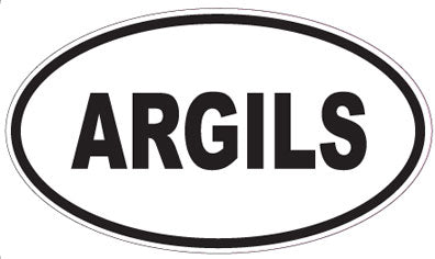 ARGILS - Oval Sticker