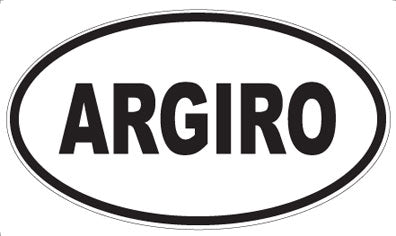 ARGIRO - Oval Magnet
