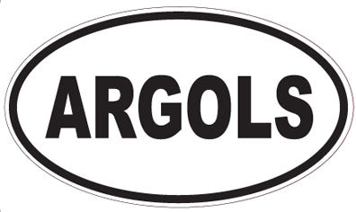 ARGOLS - Oval Sticker