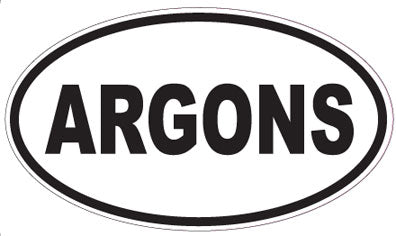 ARGONS - Oval Sticker