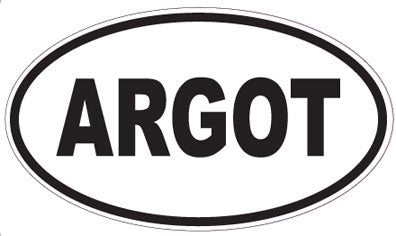 ARGOT - Oval Sticker