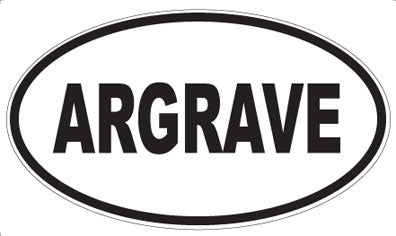 ARGRAVE - Oval Sticker