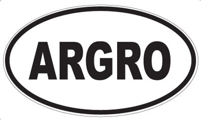 ARGRO - Oval Sticker