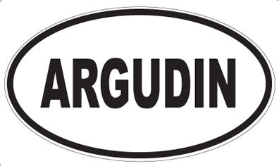 ARGUDIN - Oval Sticker