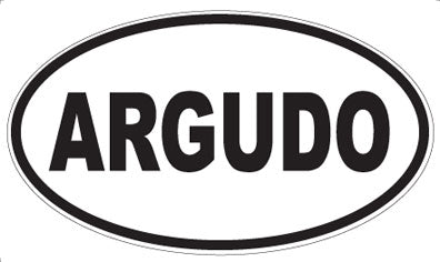 ARGUDO - Oval Sticker