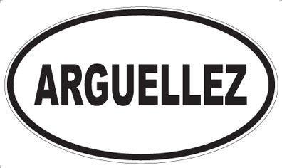 ARGUELLEZ - Oval Sticker