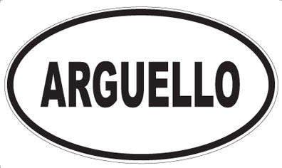 ARGUELLO - Oval Magnet