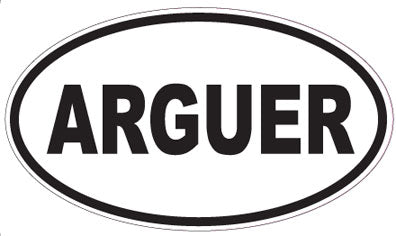 ARGUER - Oval Sticker