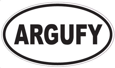 ARGUFY - Oval Sticker