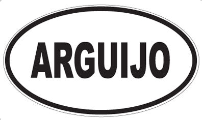 ARGUIJO - Oval Sticker