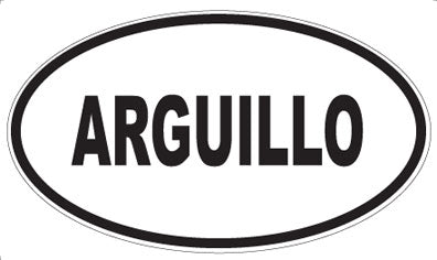 ARGUILLO - Oval Sticker