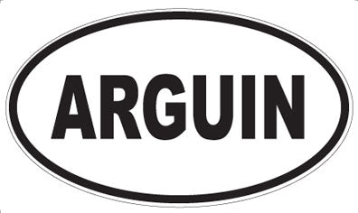 ARGUIN - Oval Sticker