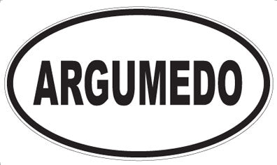 ARGUMEDO - Oval Sticker