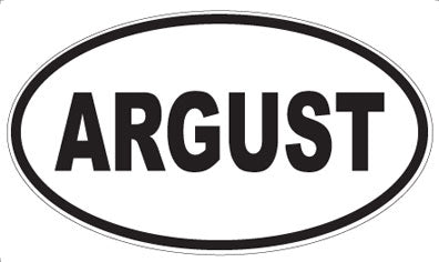 ARGUST - Oval Sticker