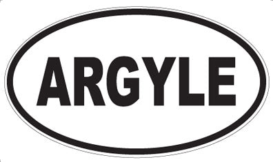 ARGYLE - Oval Magnet