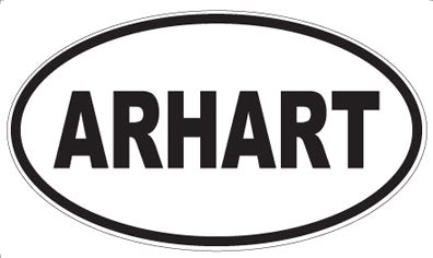 ARHART - Oval Sticker