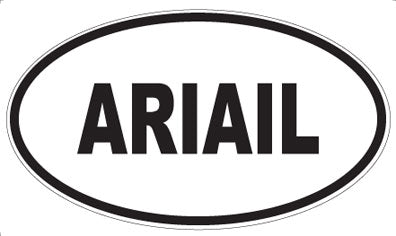 ARIAIL - Oval Sticker