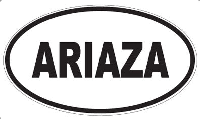 ARIAZA - Oval Sticker