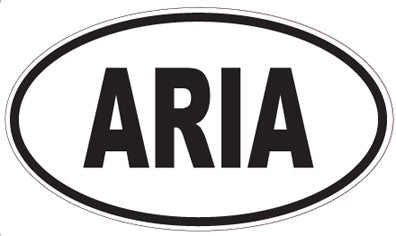 ARIA - Oval Sticker