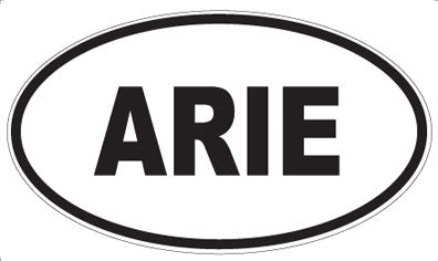 ARIE - Oval Sticker