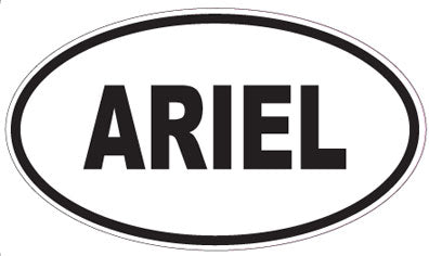 ARIEL - Oval Sticker
