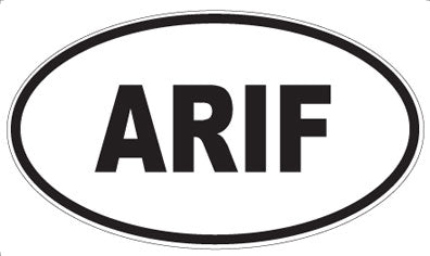 ARIF - Oval Sticker