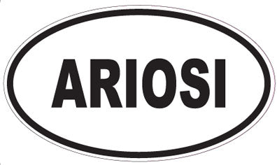 ARIOSI - Oval Sticker