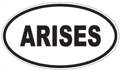 ARISES - Oval Sticker