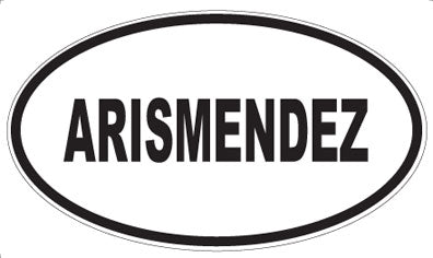 ARISMENDEZ - Oval Magnet