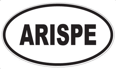 ARISPE - Oval Sticker