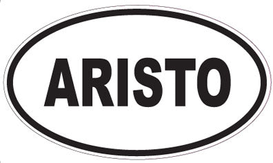 ARISTO - Oval Sticker