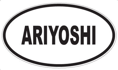 ARIYOSHI - Oval Sticker
